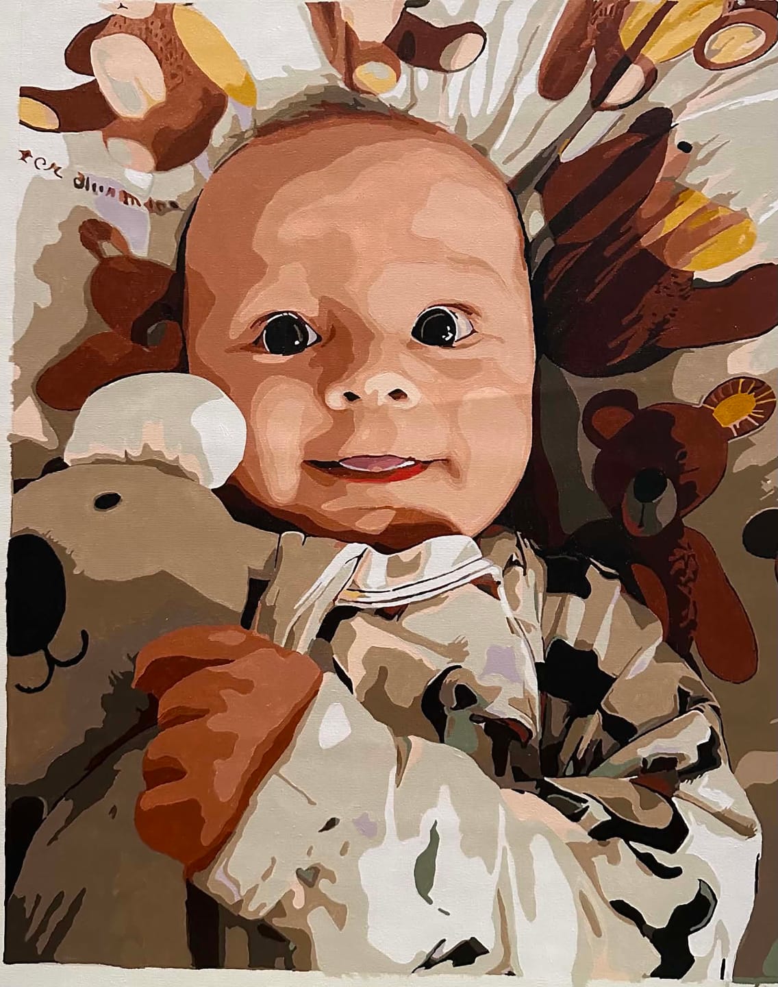 Customer photo review of CUSTOM PAINT BY NUMBER KIT
