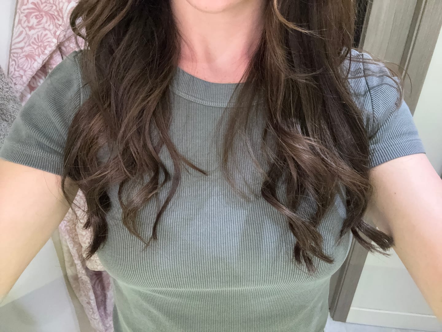 Customer photo review of Dark Brown #2 Straight DIY Hair Extensions Home Kit
