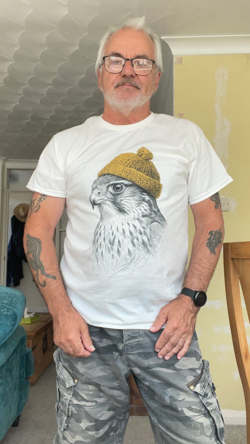 Customer photo review of Hawk Sketch 6 T-Shirt