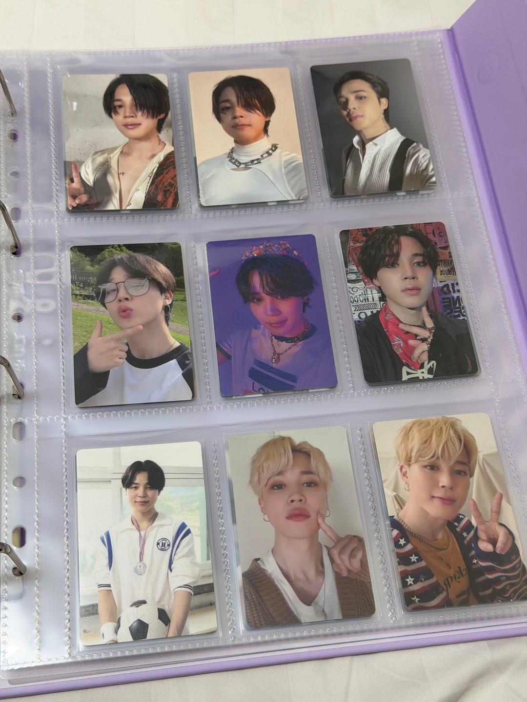 Customer photo review of Premium Photocard Sleeves - Slim - Clear