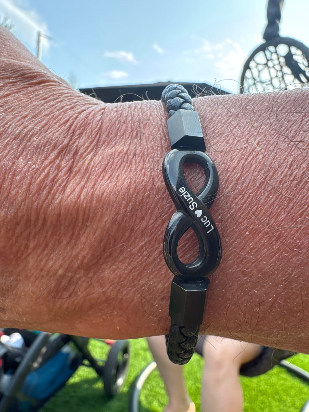 Customer photo review of Bracelet Personnalisé « À Mon Mari »