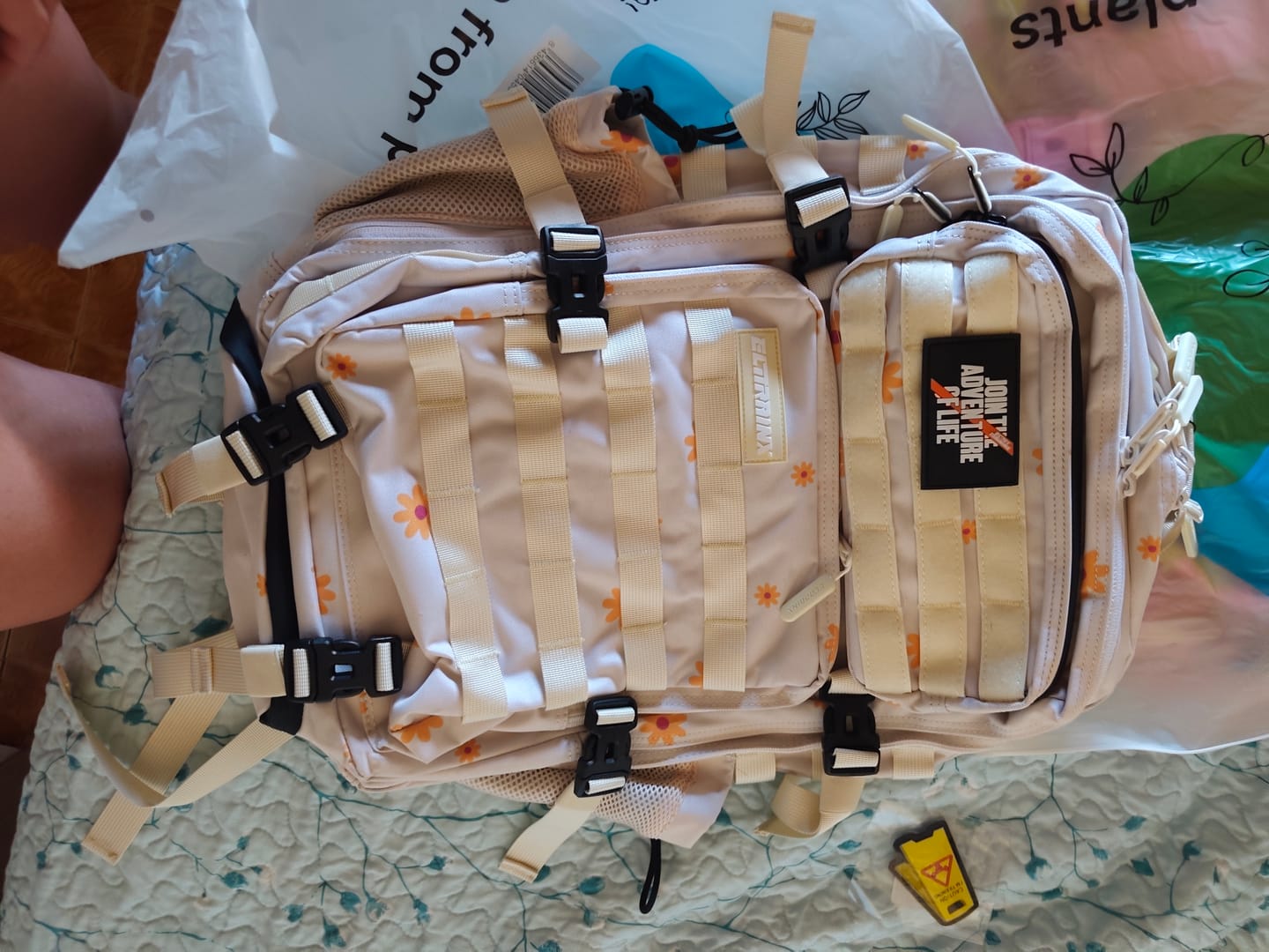 Customer photo review of Mochila Táctica V1 45L All in Margarita