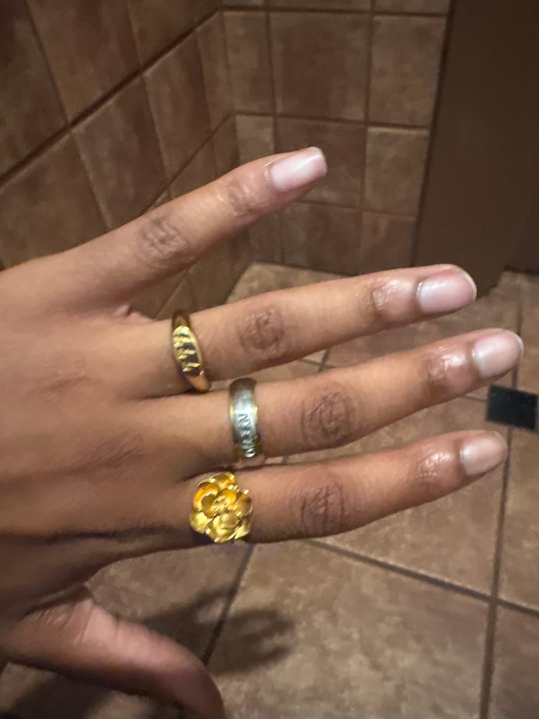 Customer photo review of Angelica® Angel Number Signet Ring