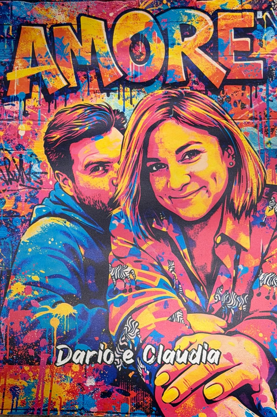 Customer photo review of Street art Love – Poster personalizzato con effetto street art