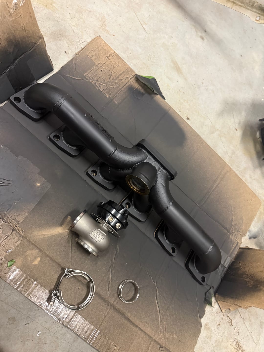 Customer photo review of TD42 Turbo Manifold (High Merge Style) T3