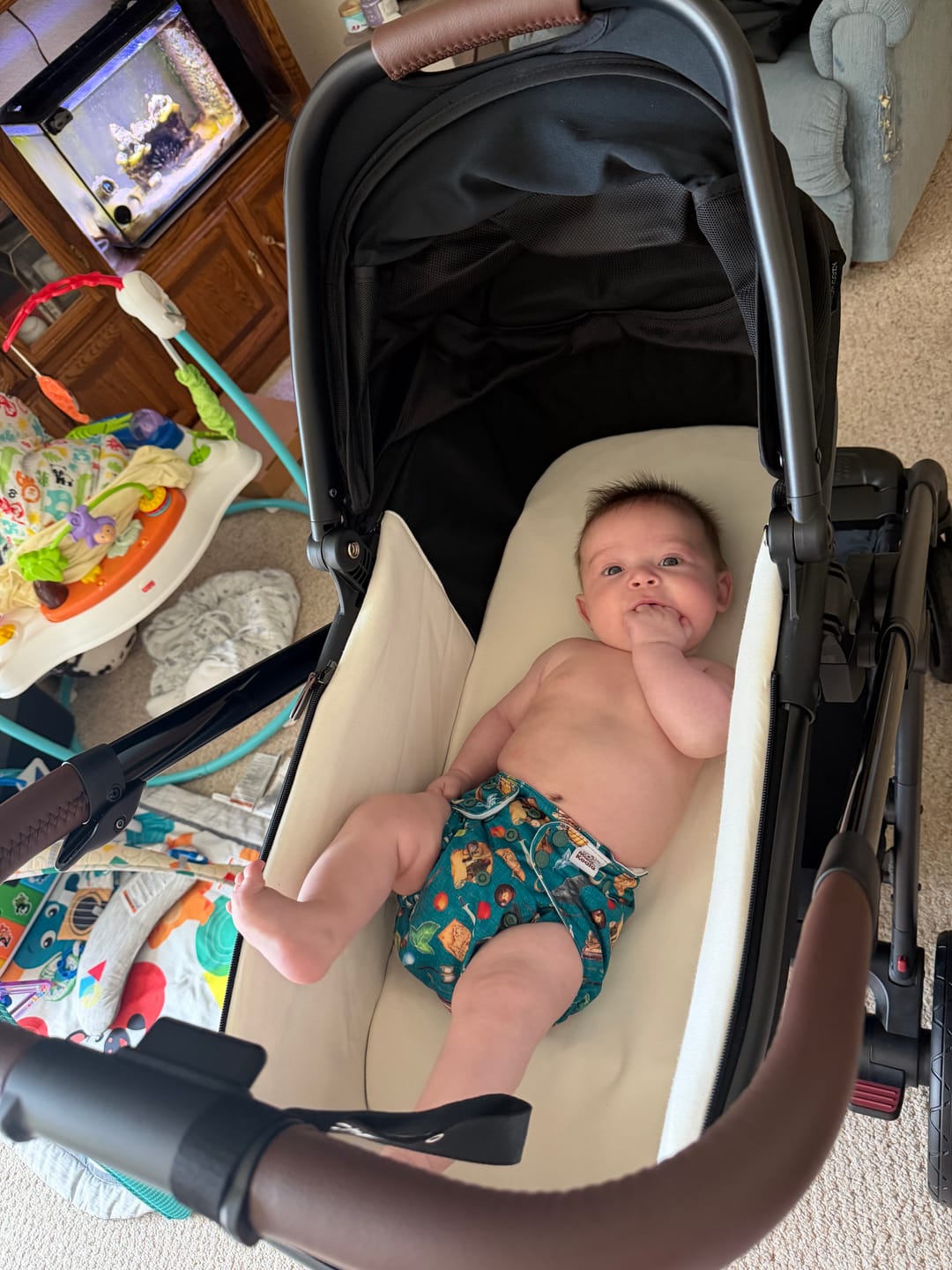 Customer photo review of Shop the Vault: Pocket Cloth Diaper with Athletic Wicking Jersey