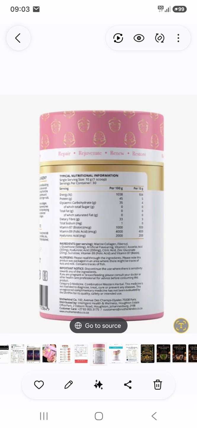 Customer photo review of OceaGlow Marine Collagen - Starter kit
