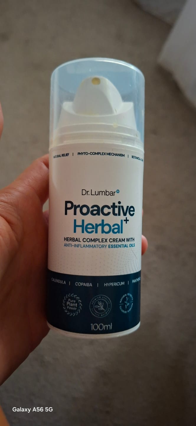 Customer photo review of Proactive Herbal+ Speciális Gyógynövény Krém Izmokra, Ízületekre, Talpi Bőnyére