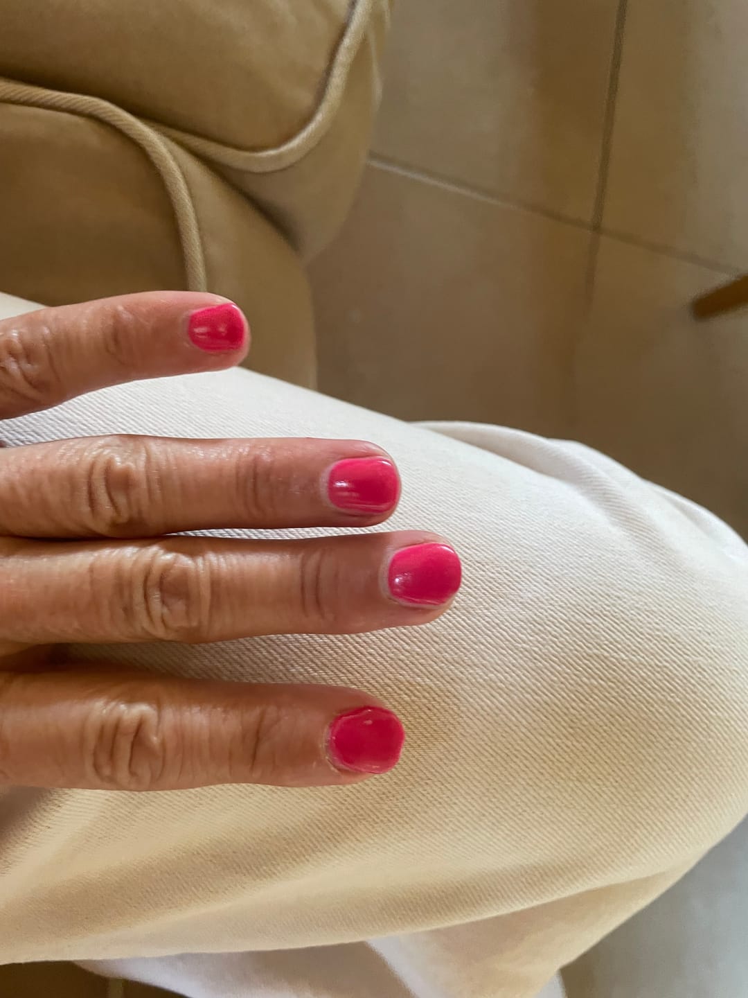 Customer photo review of Flamingo Pop Dipping Powder