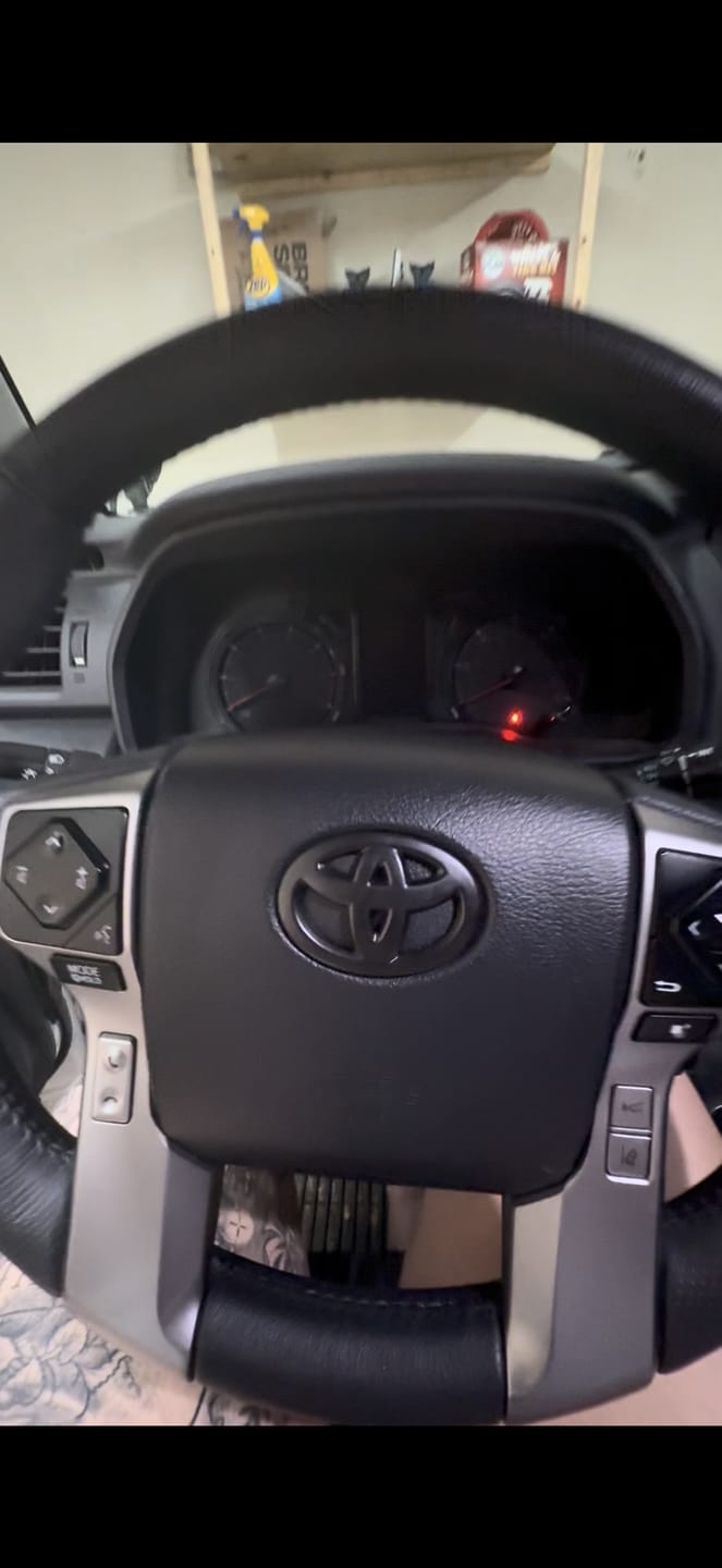 Customer photo review of Steering Wheel Emblem Overlay