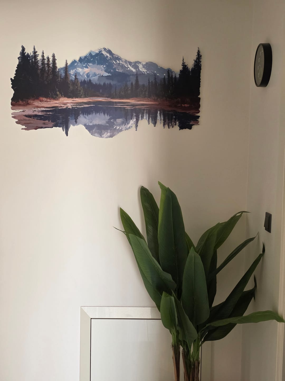 Customer photo review of Yansıma Detaylı Dağ ve Orman Metal Tablo - UV Baskılı Duvar Dekoru