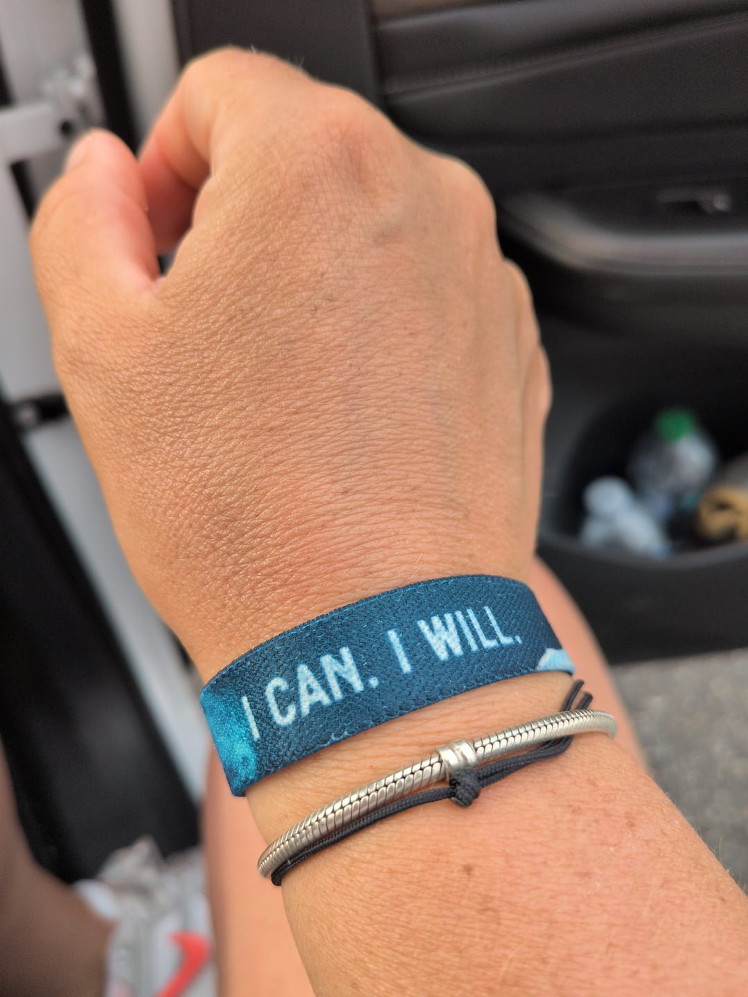 Customer photo review of I can. I will. - Elastisches Armband
