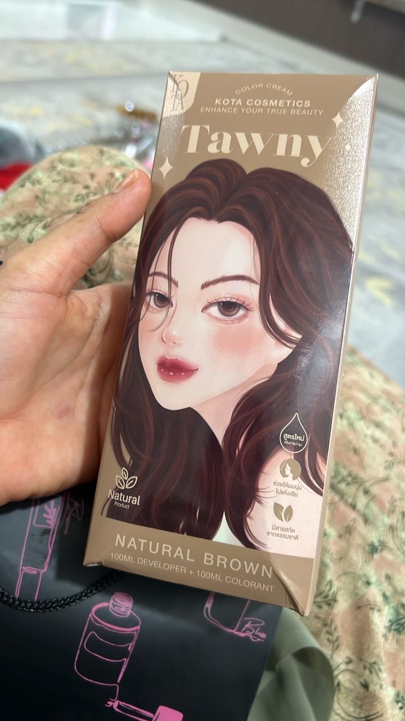 Customer photo review of صبغة كوتا كوزمتكس العضوية للشعر - بني طبيعي (Natural Brown) 200مل