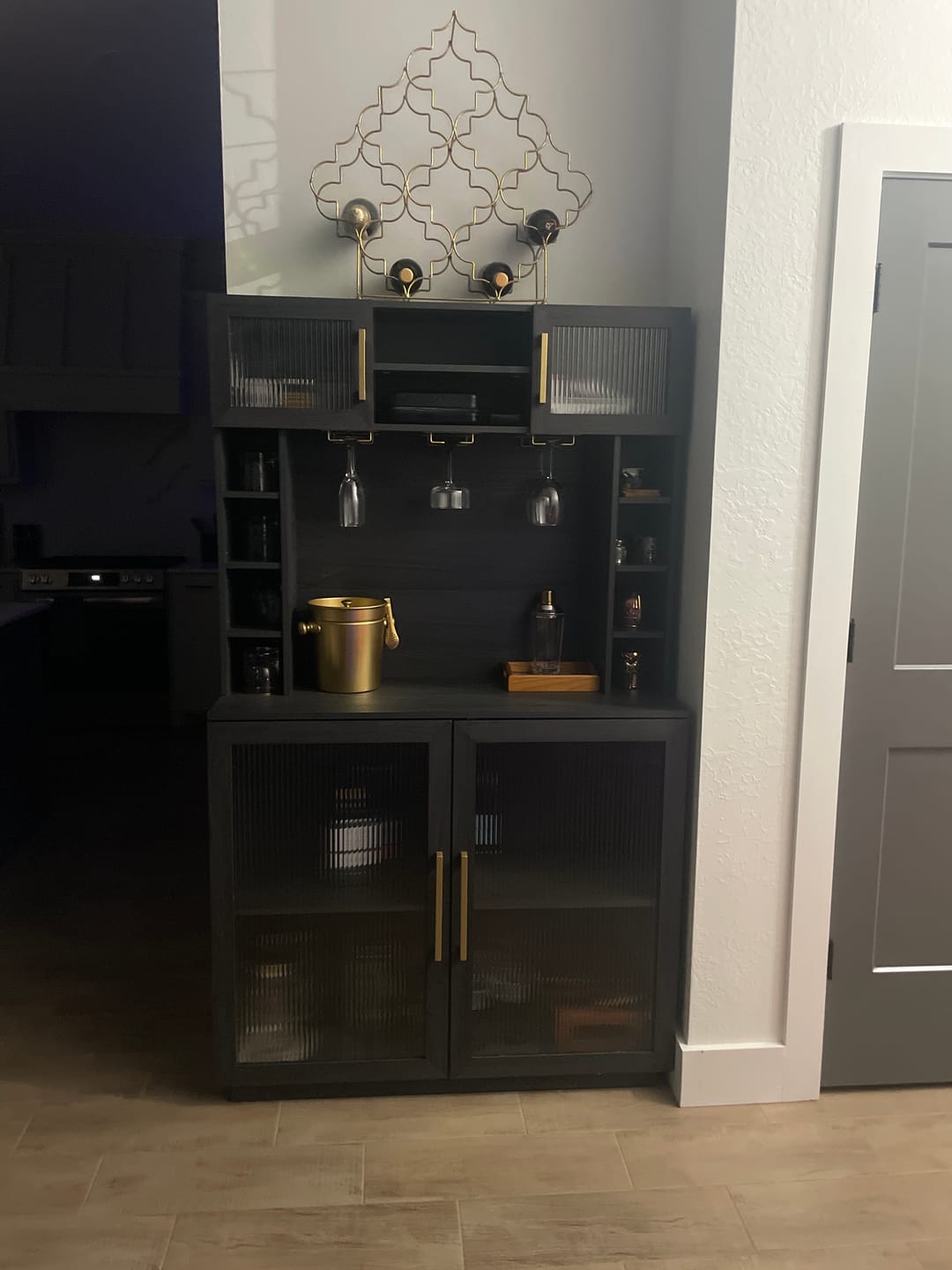 Customer photo review of Colemen 72" Tall Coffee and Wine Bar Cabinet