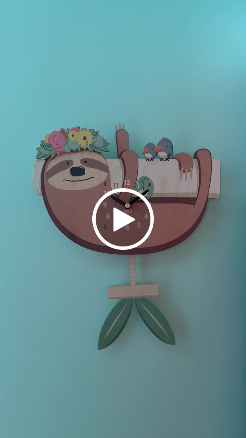 Customer video review of Henry the Sloth Pendulum Clock