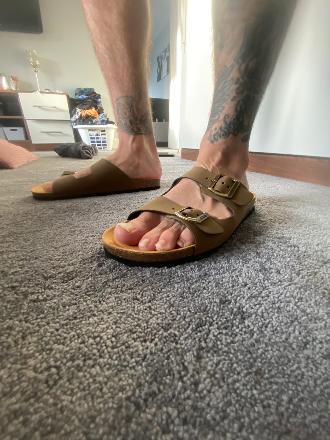 Customer photo review of Mango Comfort Footbed Sandals