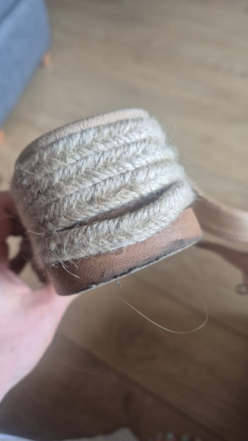 Customer photo review of Tan Jemma Espadrille Sandals