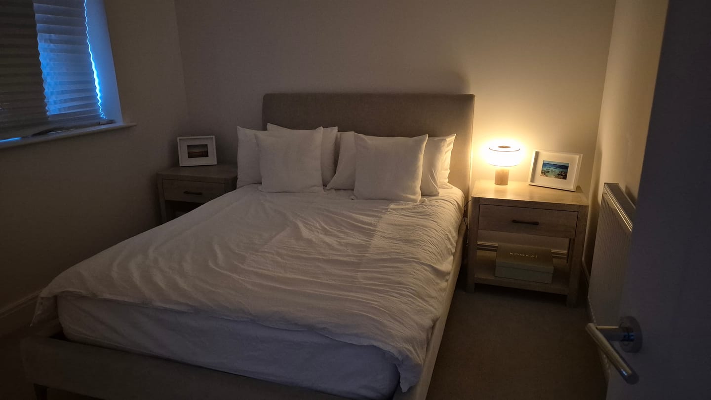 Customer photo review of Auríe Portable Lamp | Travertine