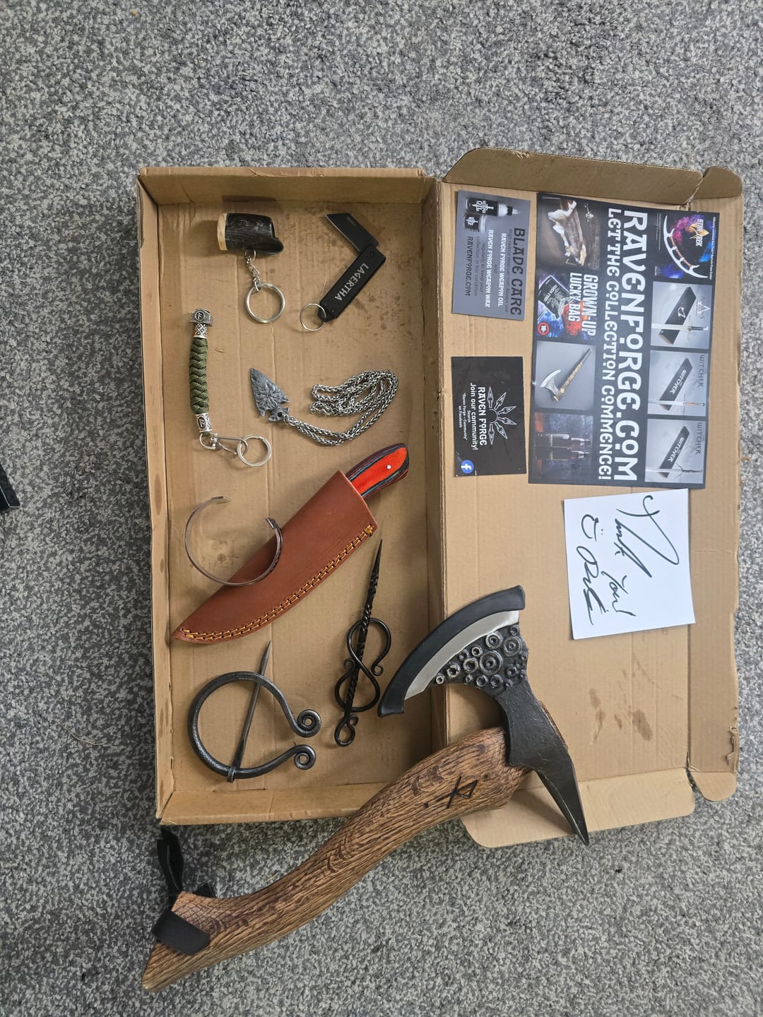 Customer photo review of Mystery Viking Box