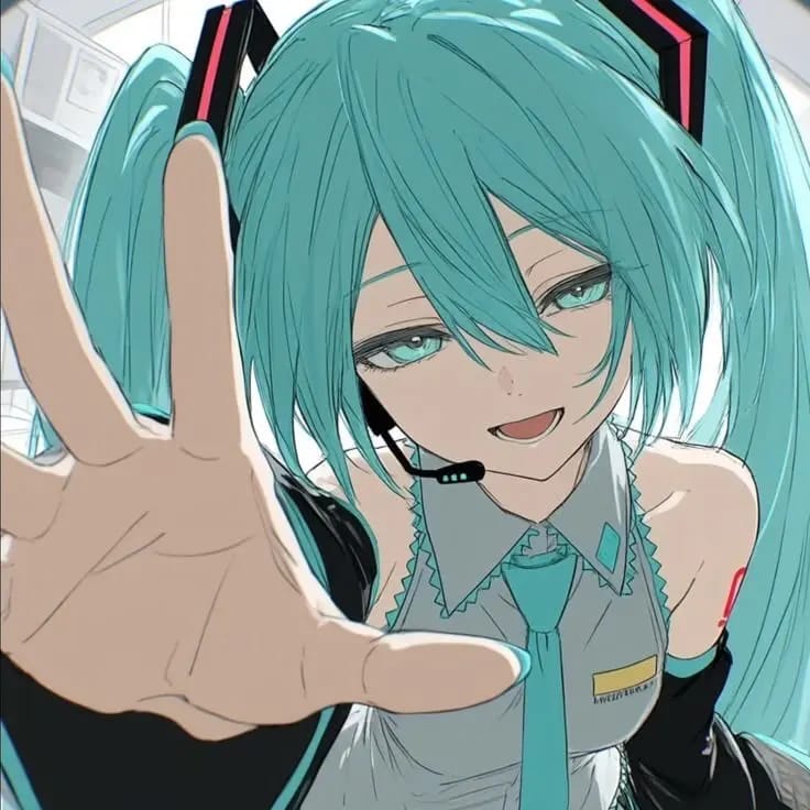 Customer photo review of Hatsune Miku Long Turquoise Green Twin-Tail Cosplay Wig
