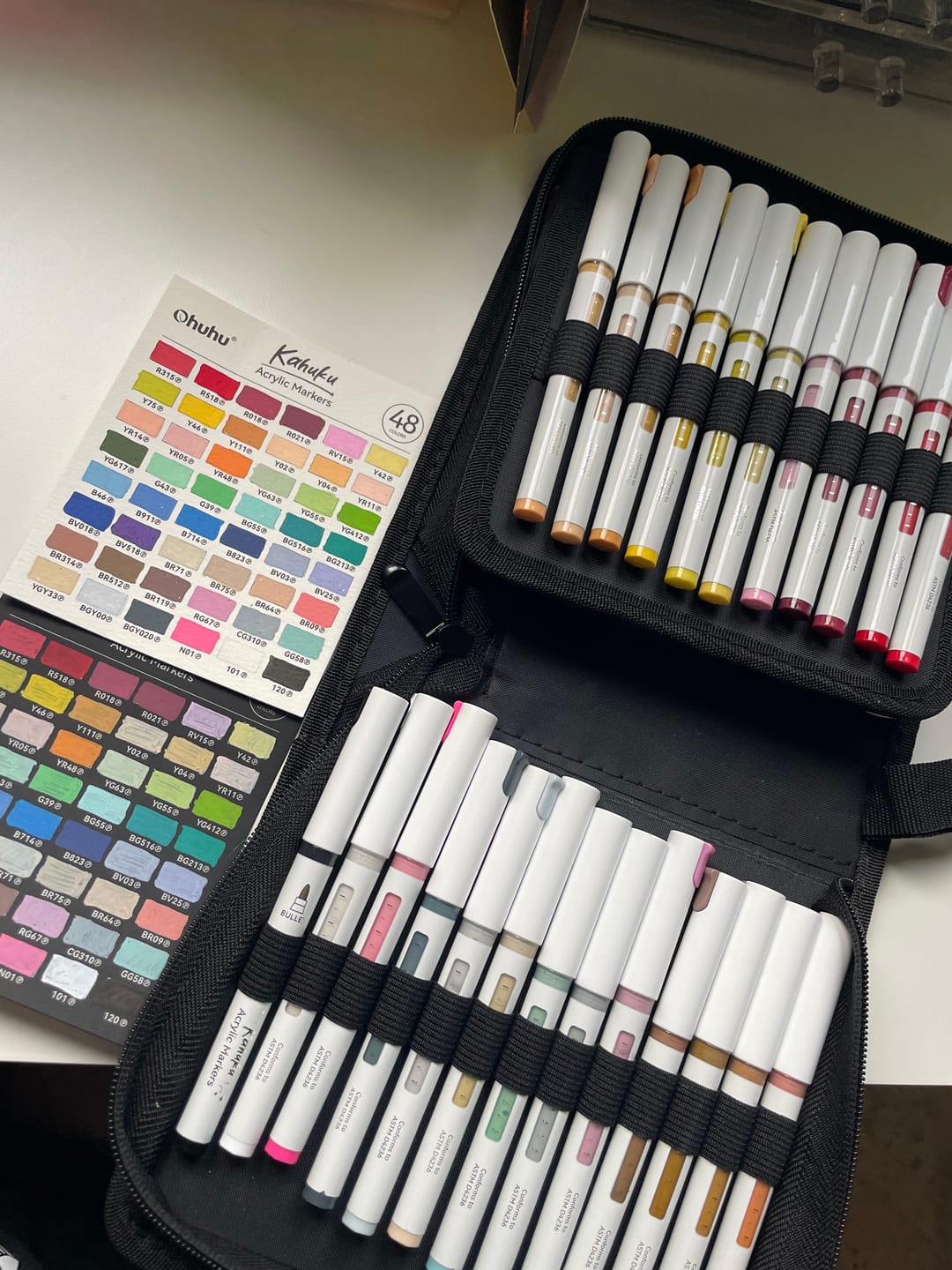 Customer photo review of Ohuhu Nahuku Direct-ink Acrylic Markers