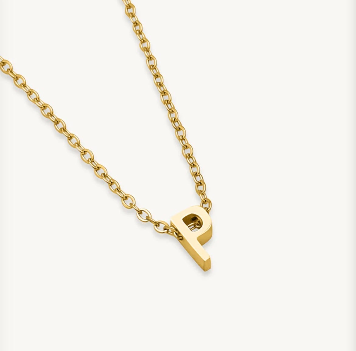 Customer photo review of Small Letter Necklace