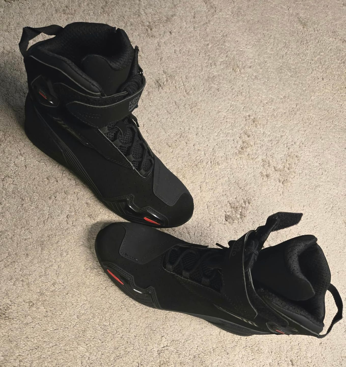 Customer photo review of Men’s Ankle Motorcycle Boots For Riding & Travel