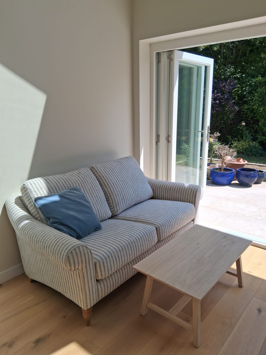 Customer photo review of Camber Medium 2 Seater Fabric Sofa, Trio Stripe