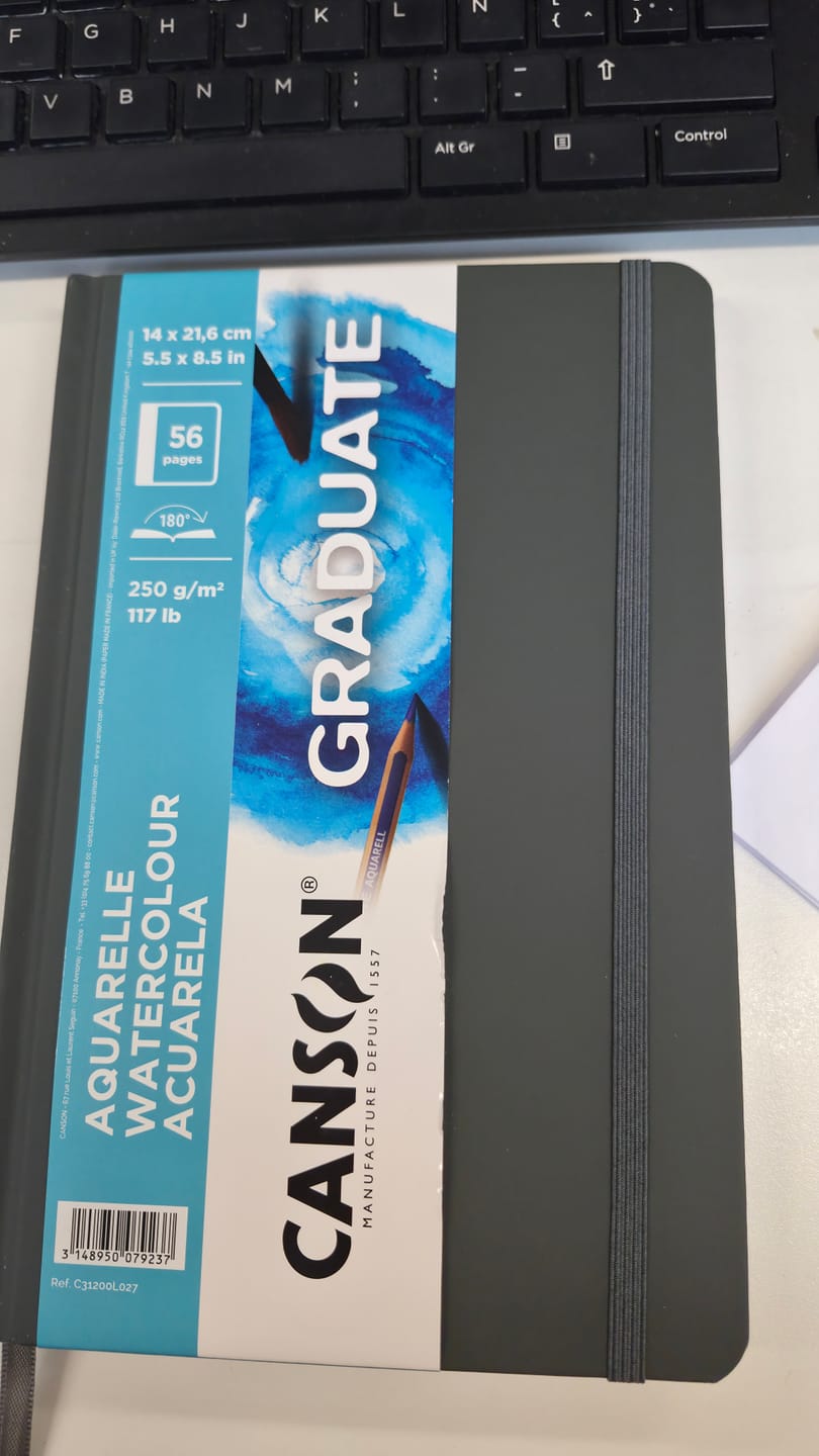 Customer photo review of Canson Graduate - Libreta Art Book Aquarelle 250 g/m2