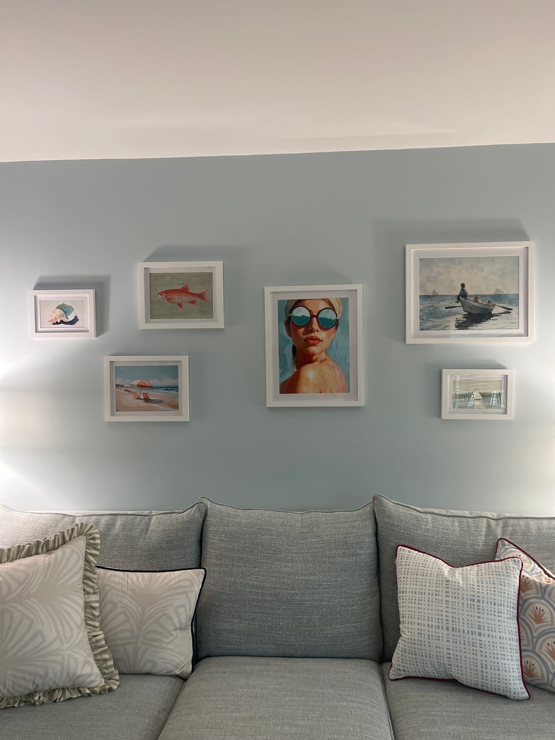Customer photo review of Pastel Conch Shell Painting Print