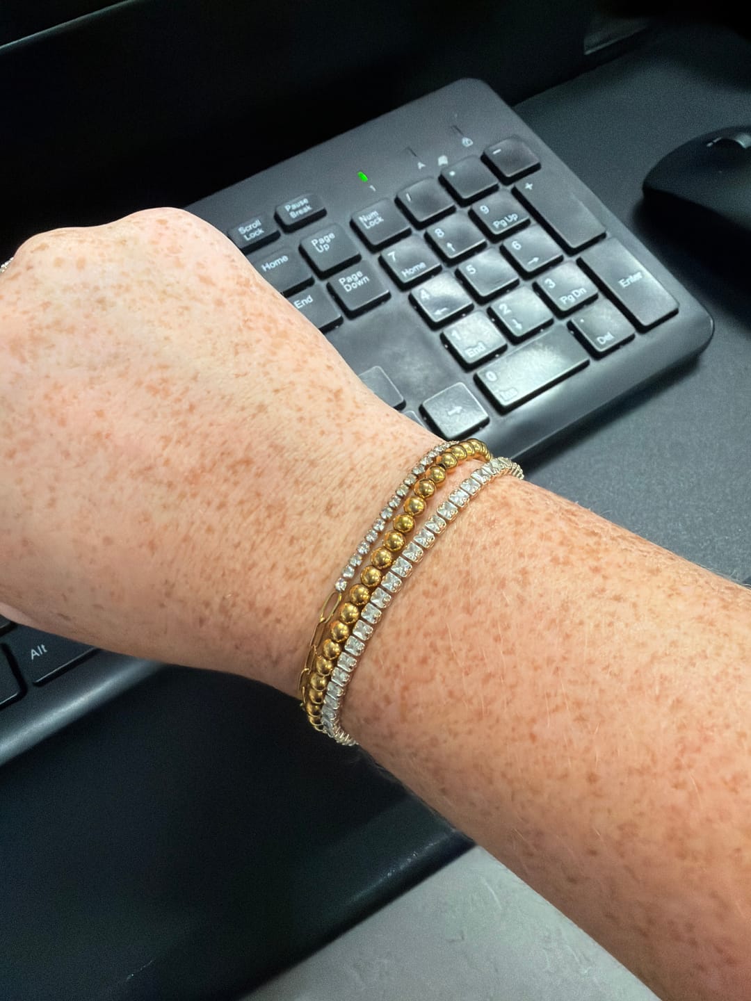 Customer photo review of Caicos Beaded Bracelet (Bundle)