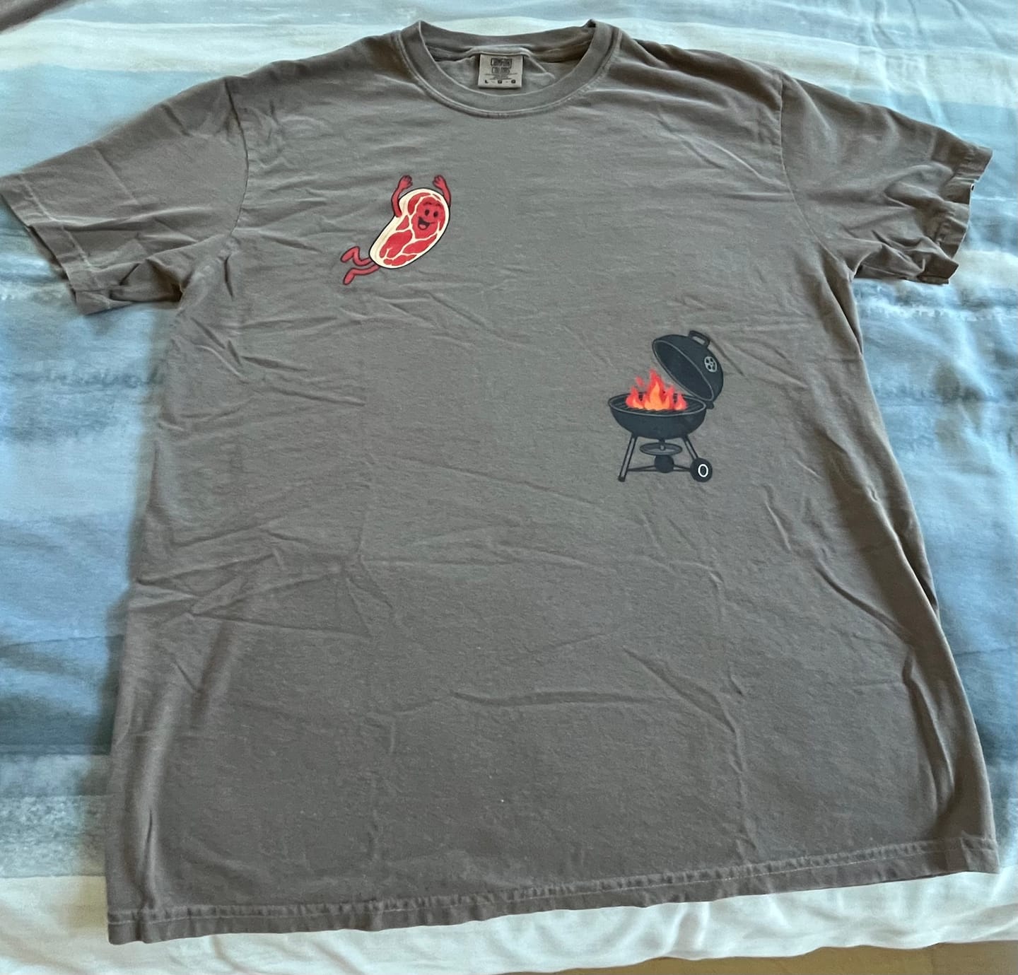 Customer photo review of Steak Dive — Premium Tee