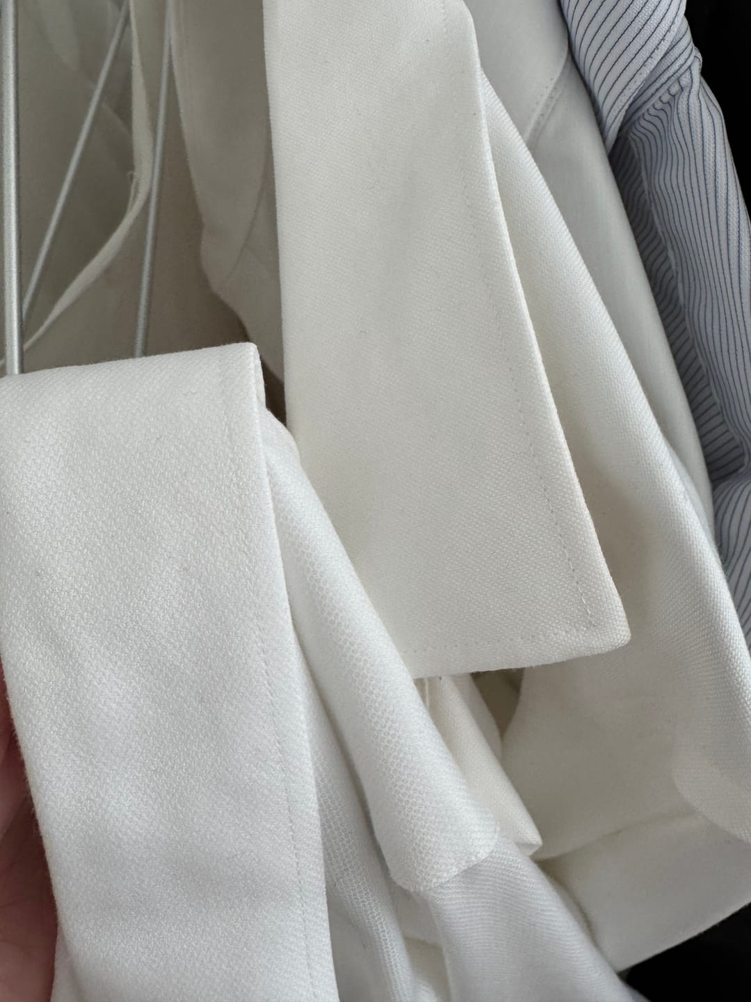 Customer photo review of VISDRY™ Basketweave Dress Shirt | White WH001Z