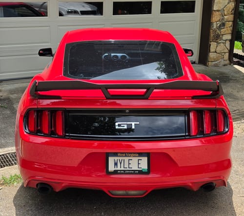 Customer photo review of 2015-23 Mustang Dark Horse Package Rear Spoiler