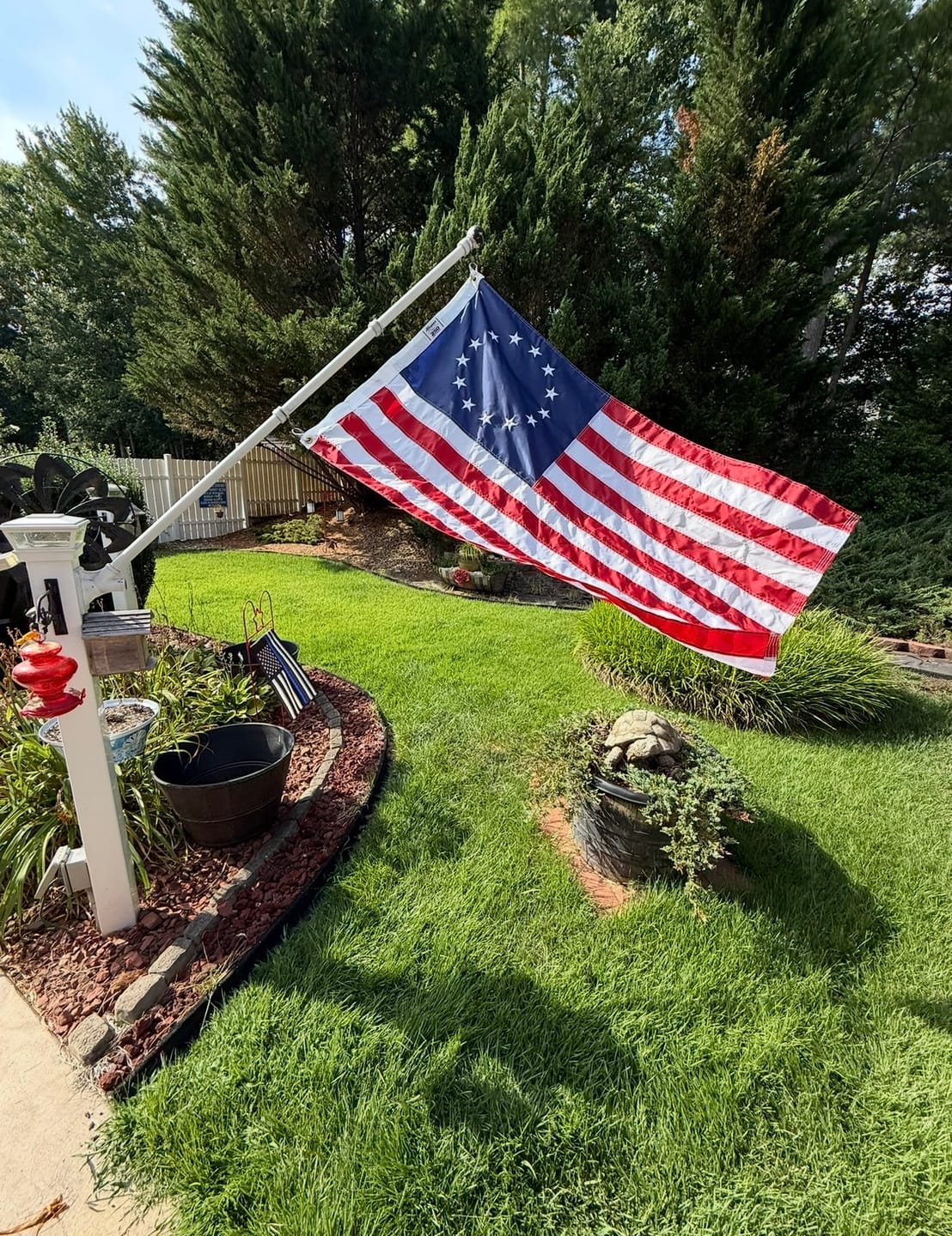 Customer photo review of 3' x 5' Betsy Ross Flag