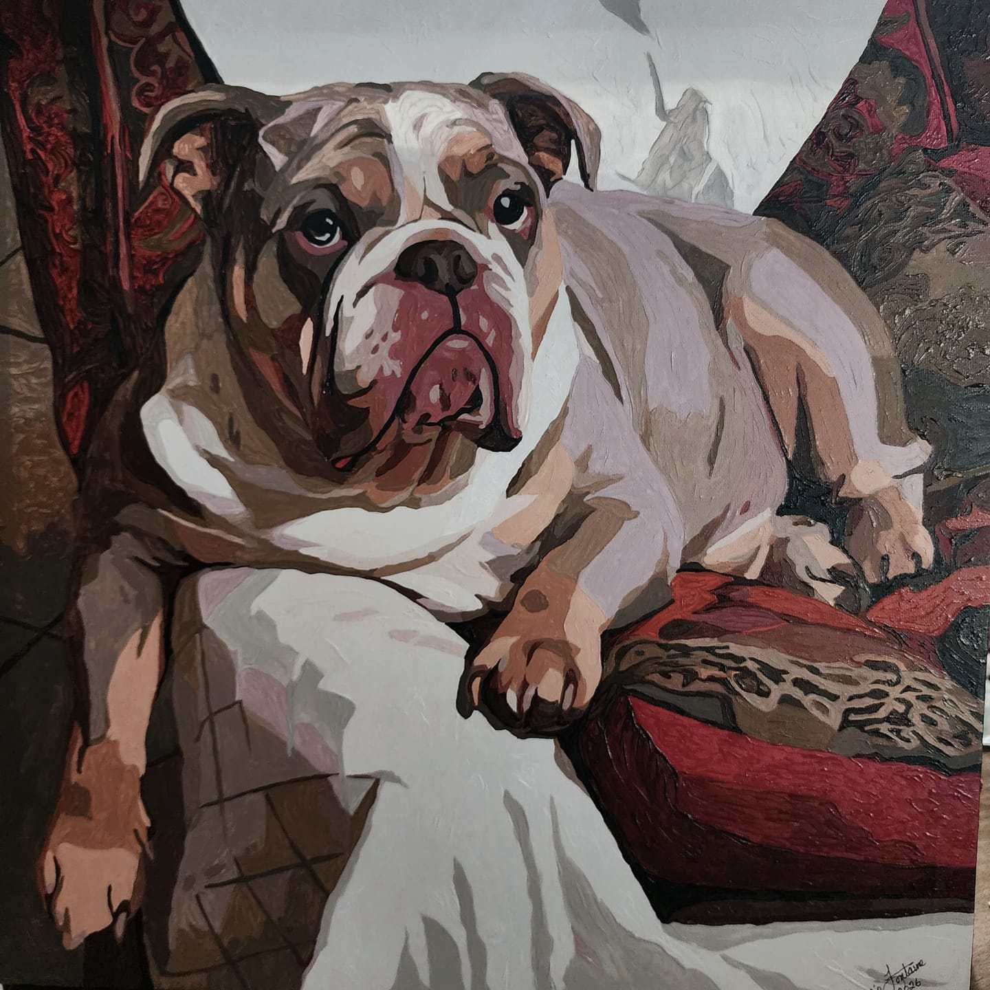 Customer photo review of Custom Paint By Numbers Kit