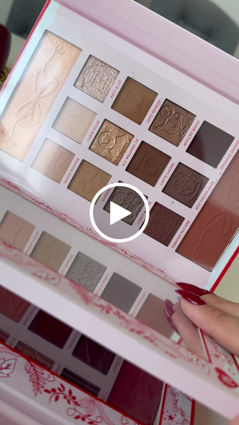 Reseña en vídeo del cliente sobre la paleta de sombras de ojos y rostro The Cozy Chronicles