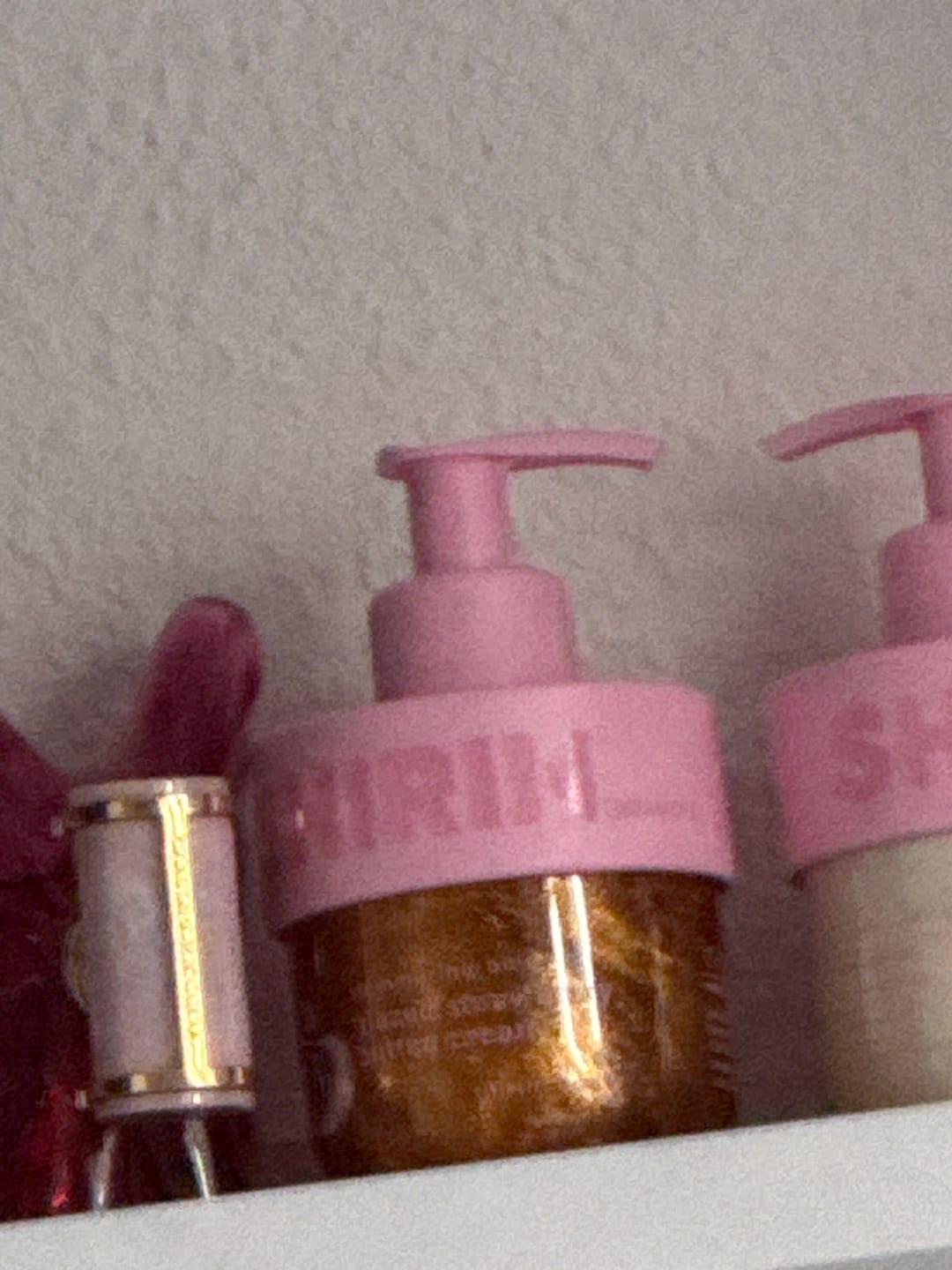 Customer photo review of Shimmering Body Oil Glazed Strawberry Butter Cream