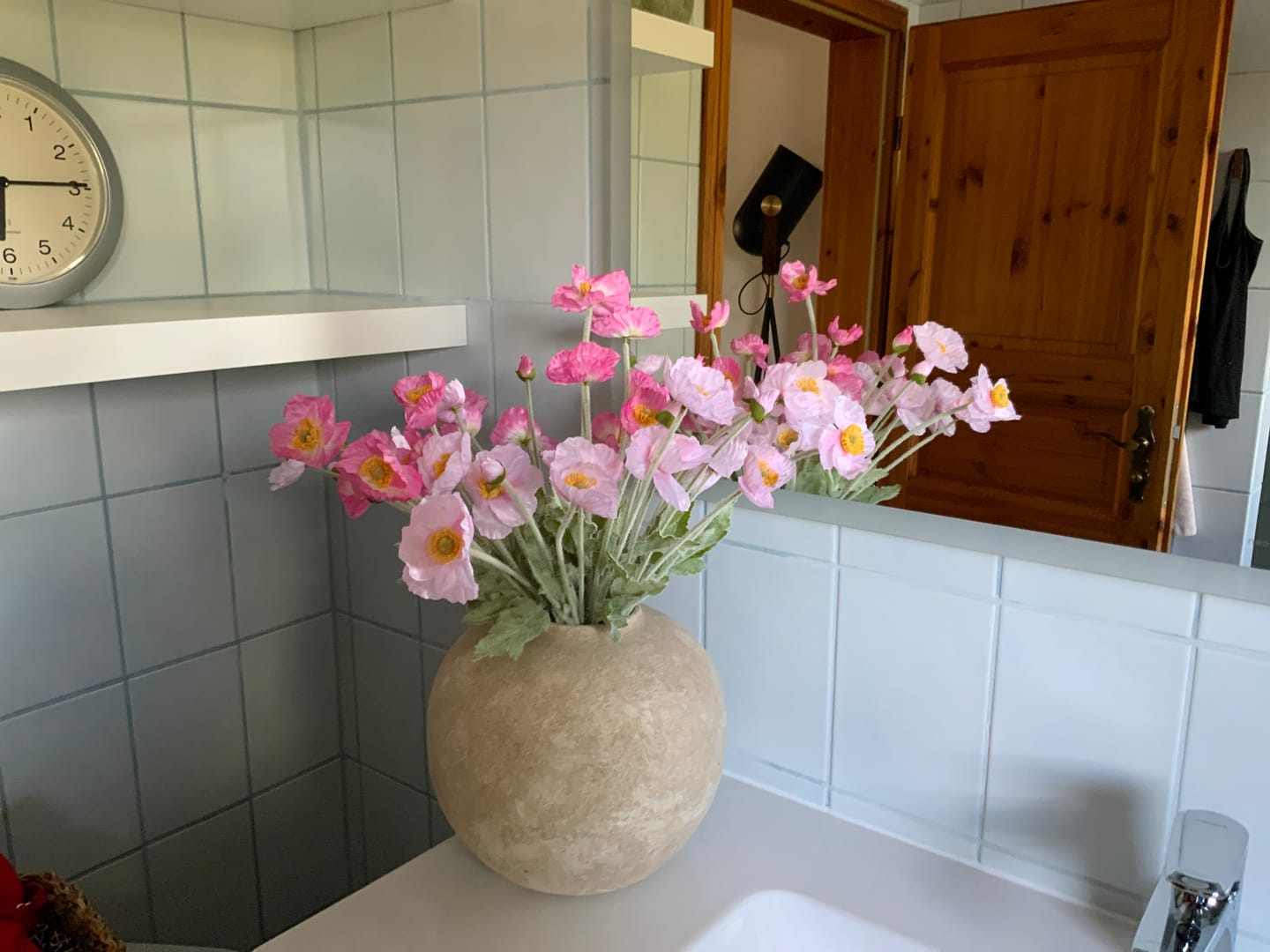 Customer photo review of Zijden Klaprozen - Roze Mix