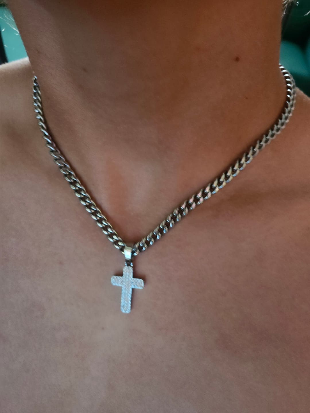 Customer photo review of ICED Cross (Silver)