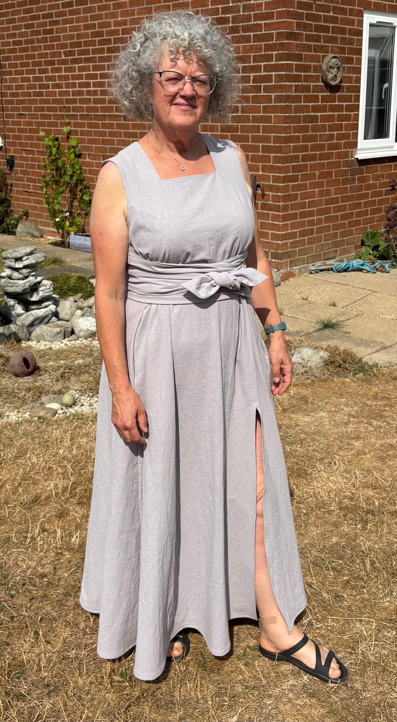 Customer photo review of Clearance - Linen Feel 100% Cotton Fabric