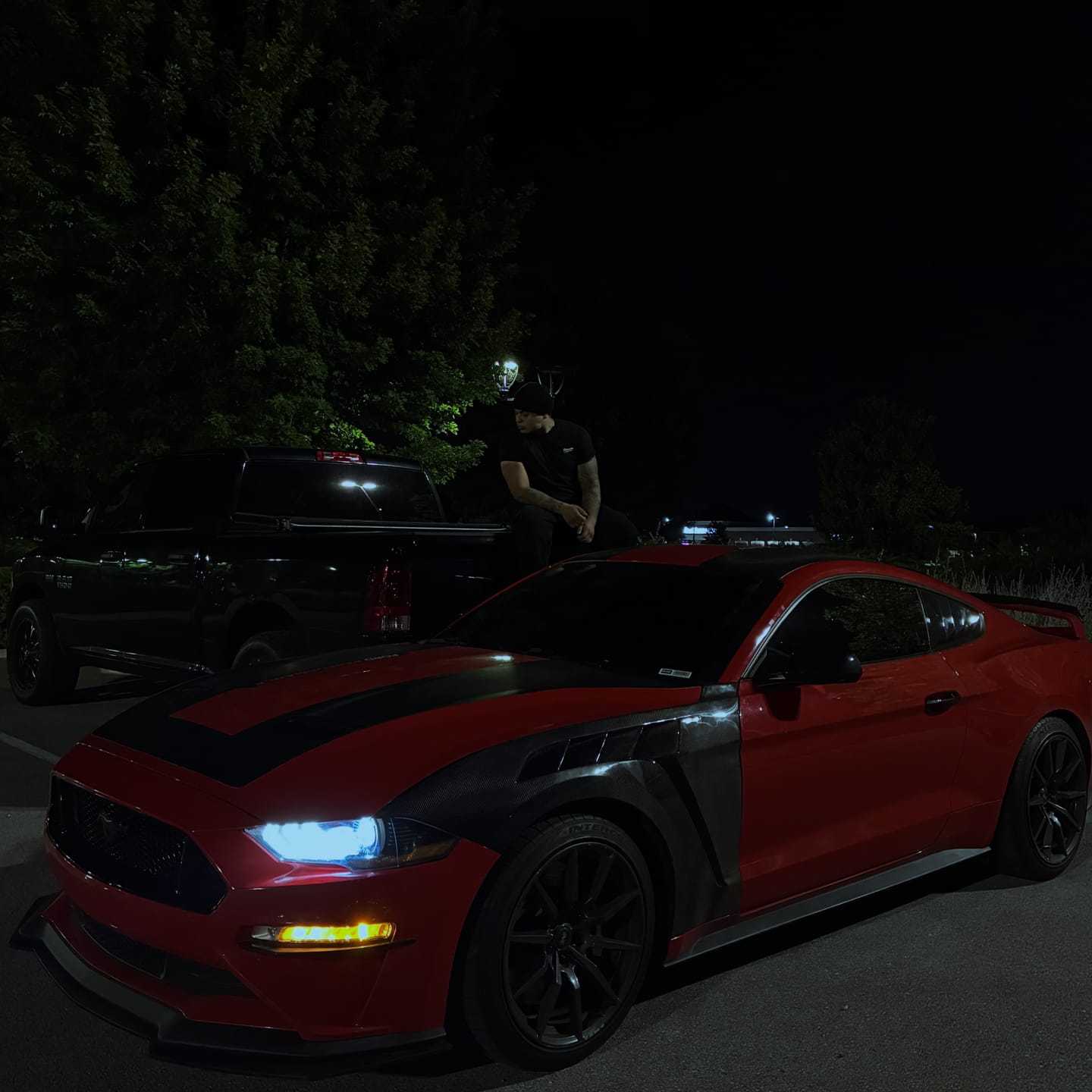 Customer photo review of For 2018-2023 Ford Mustang GTD Style Vented Carbon Fiber Side Fender
