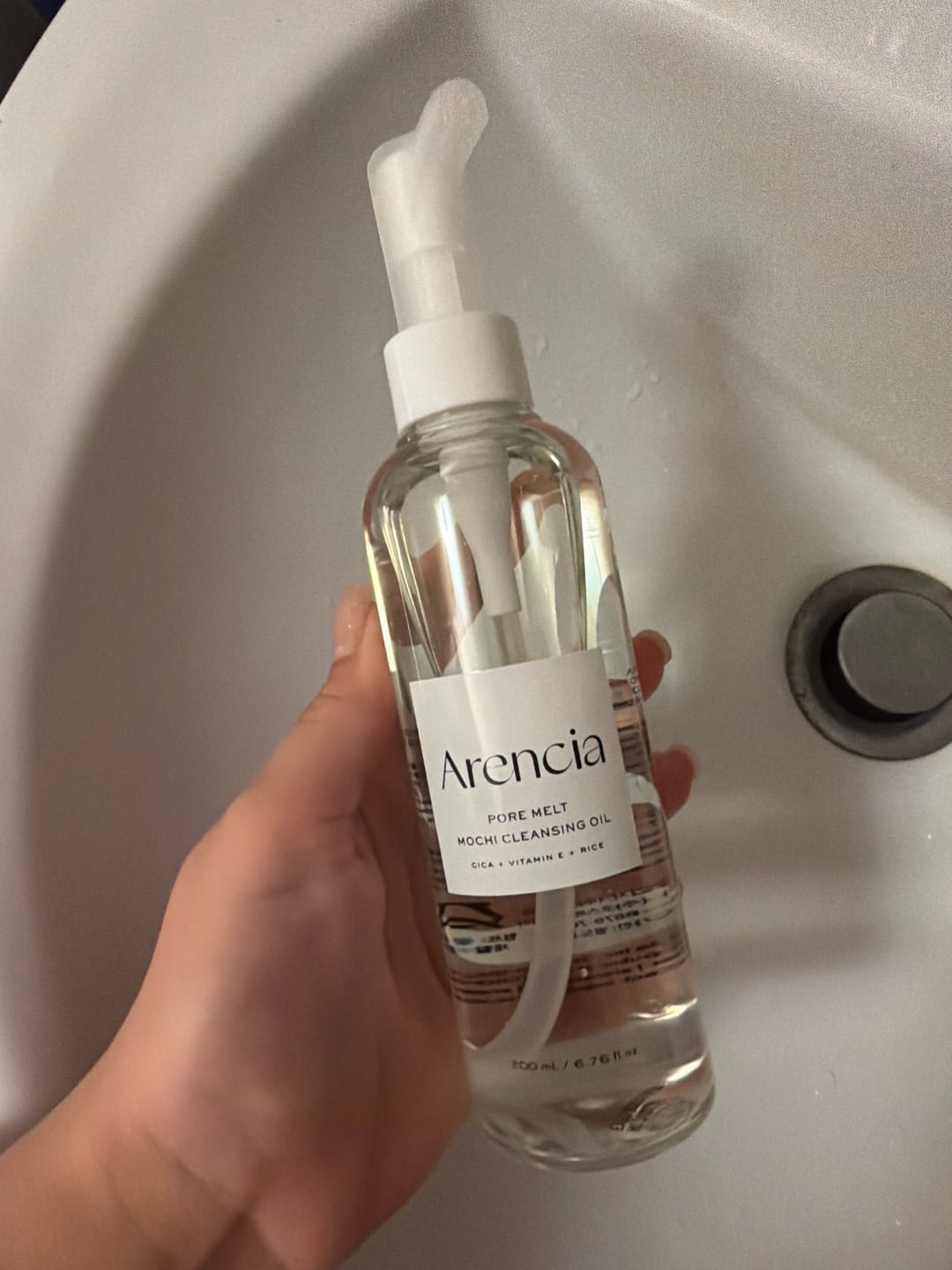 Customer photo review of Hidrofilā eļļa poru dziļai attīrīšanai Arencia Pore Melt Mochi Cleansing Oil