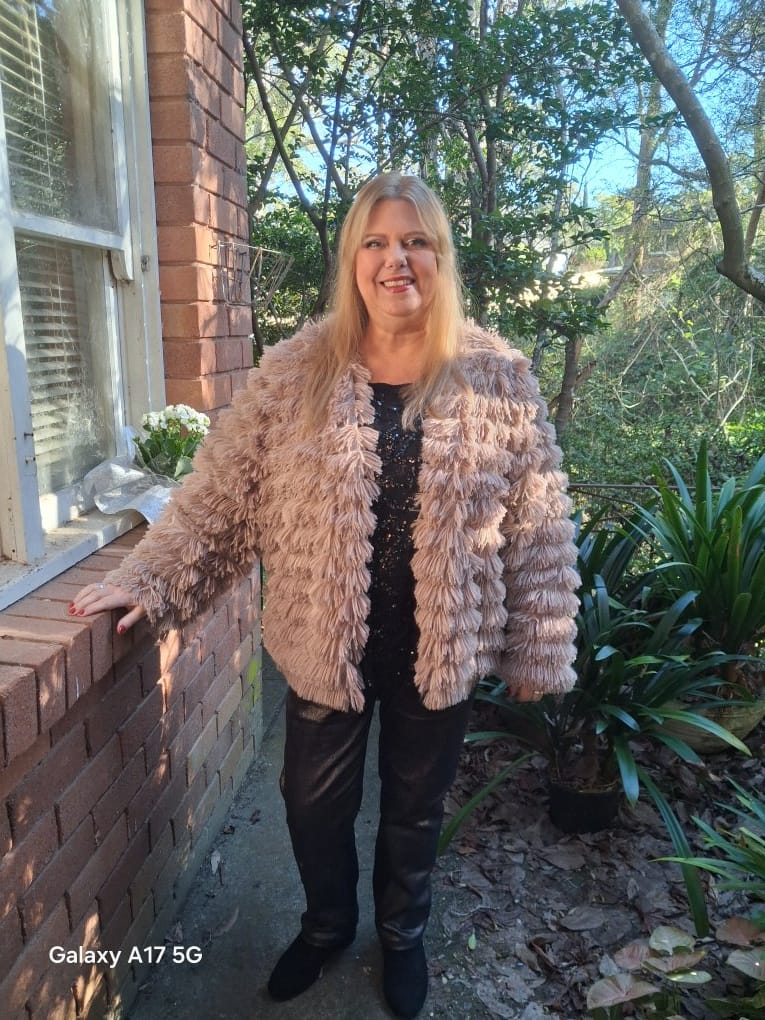 Customer photo review of Trudy Jacket in Mocha