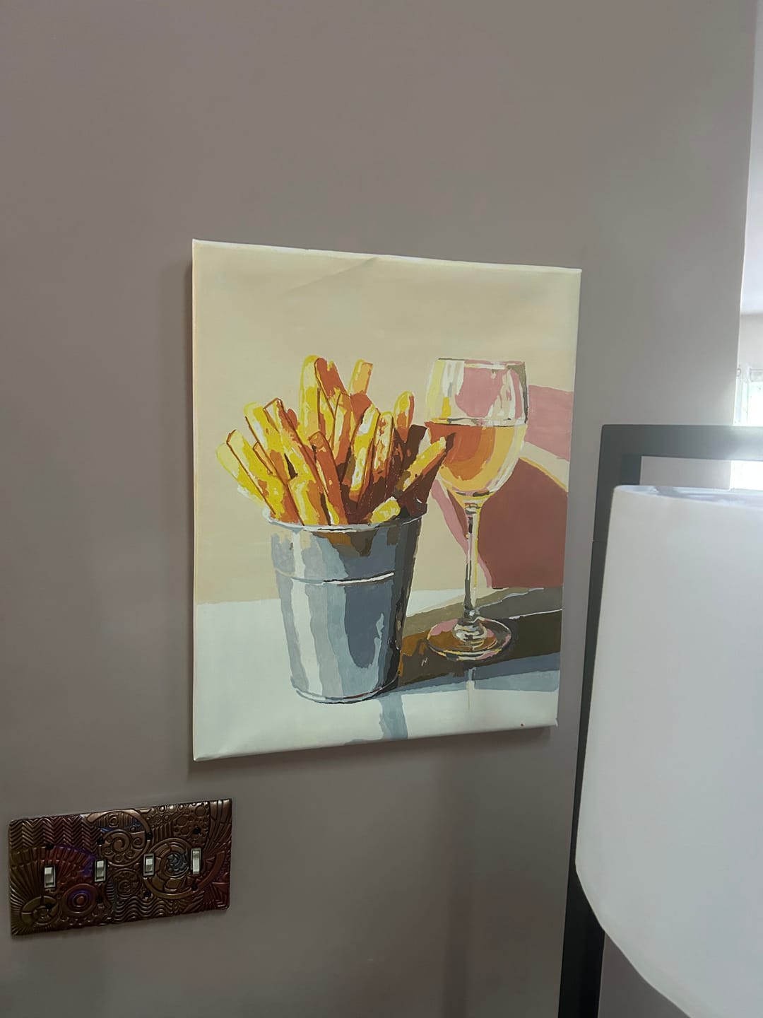 Customer photo review of Fancy Fries | Paint by Number