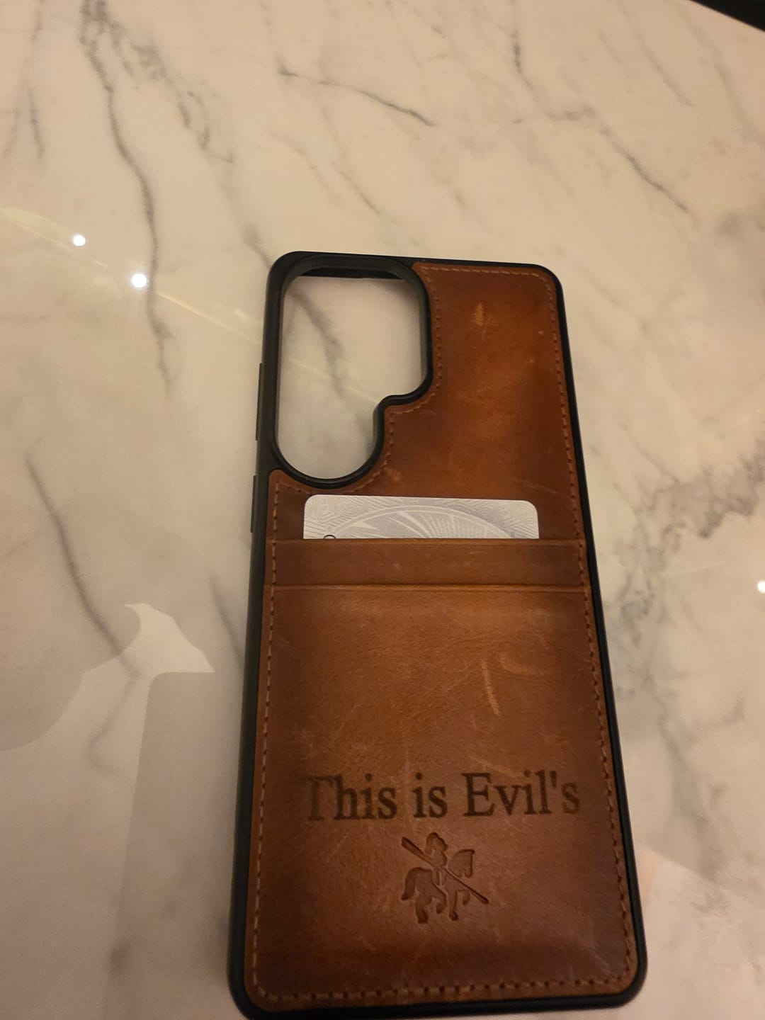 Customer photo review of Capri Snap On Leather Wallet Case for Samsung Galaxy S26 Ultra