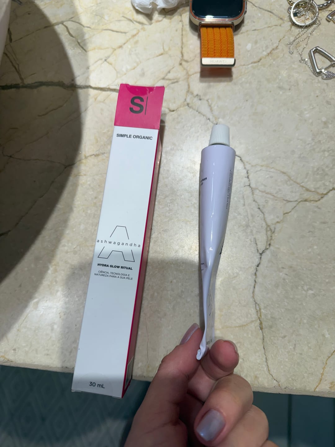 Customer photo review of Ashwagandha Hydra Glow Ritual