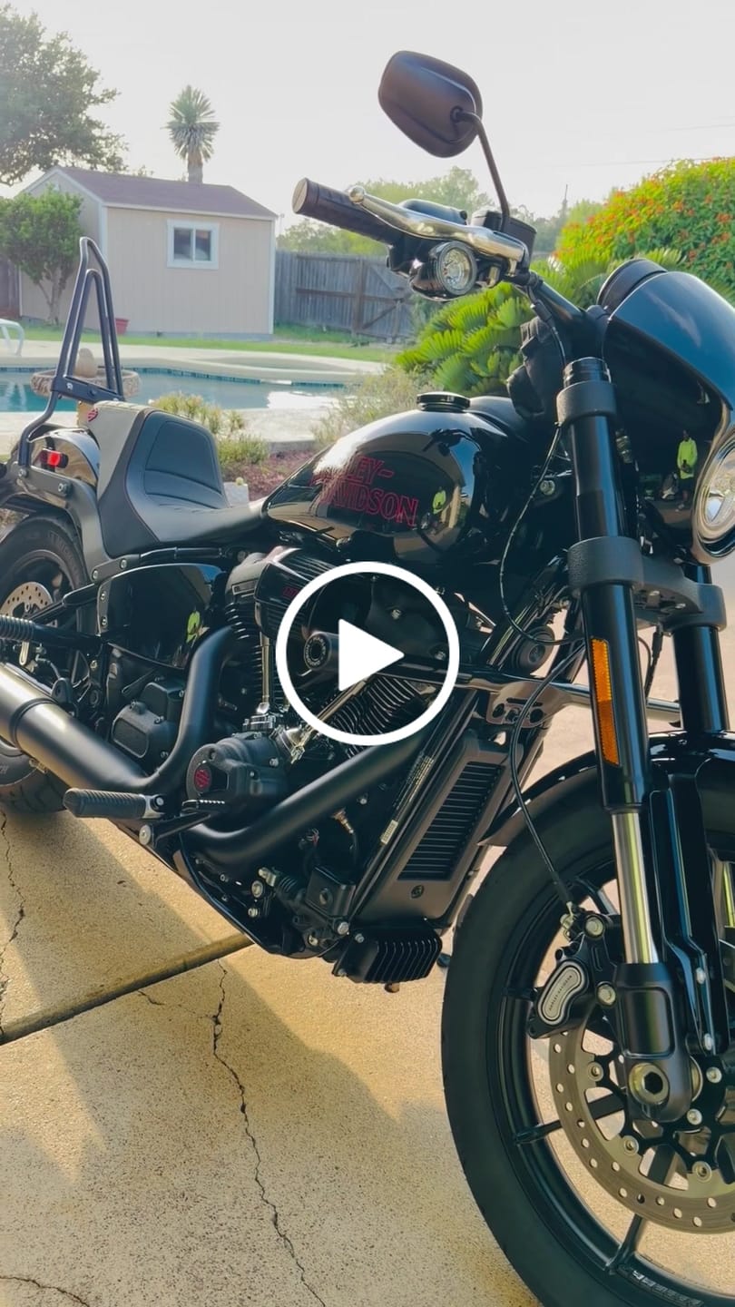 Customer video review of Iron Born Blade 25" Sissy Bar w/ Foldable Rack for Harley Softail Low Rider S FXLRS Matte Black