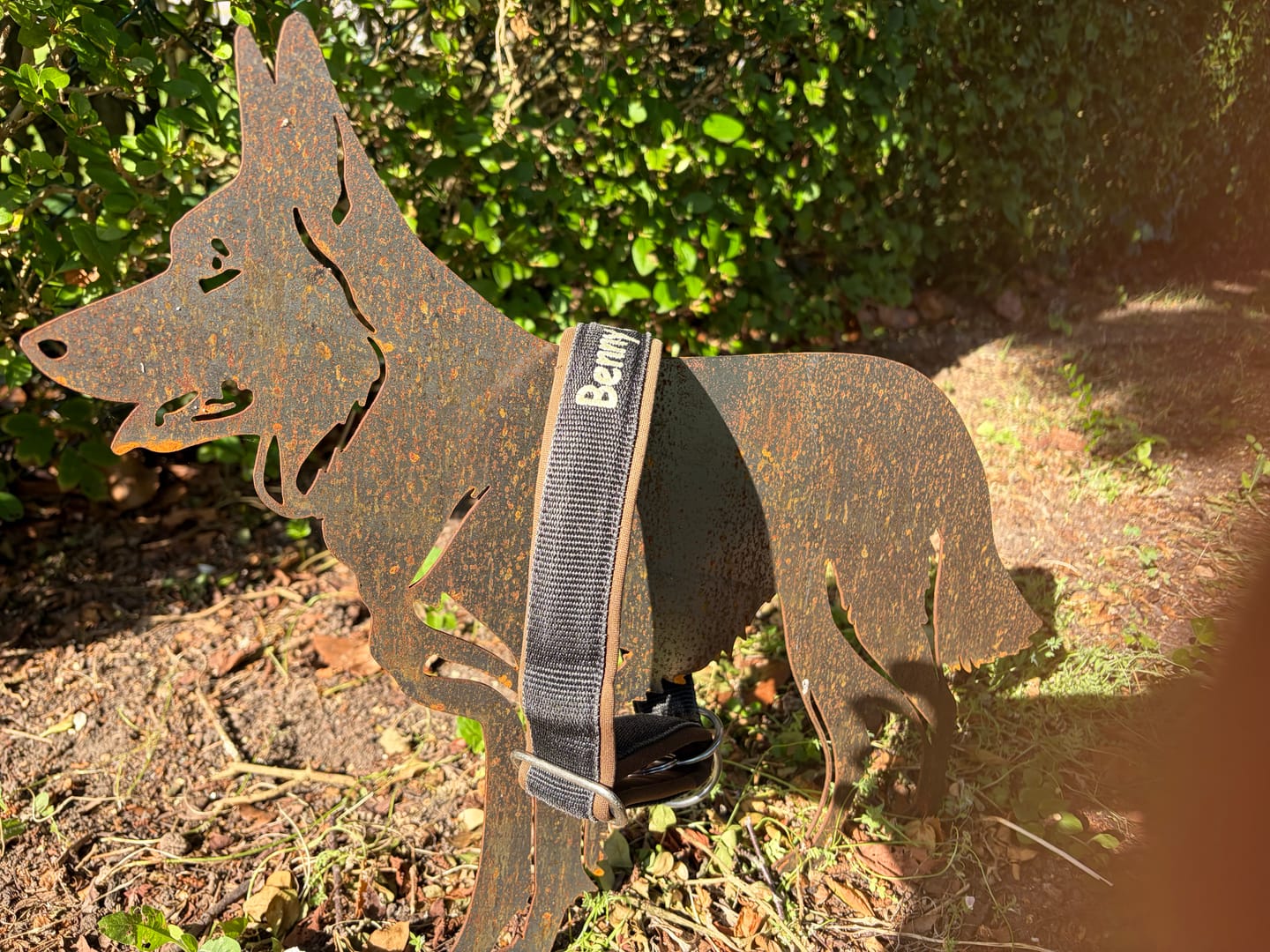 Customer photo review of Gartenstecker Schäferhund