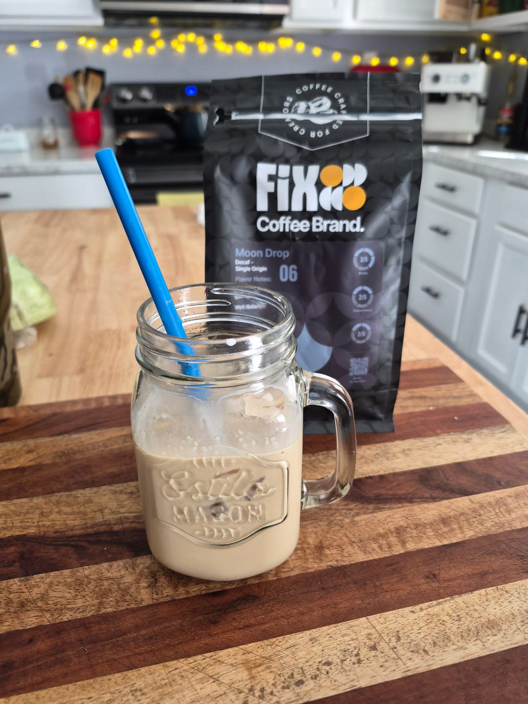 Customer photo review of Moon Drop - Decaf